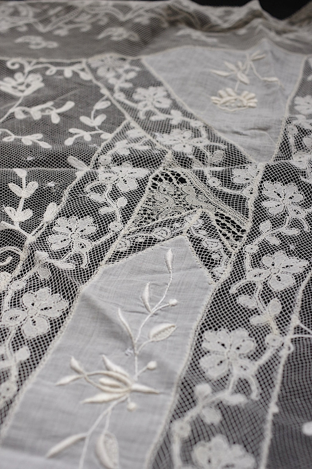 アンティークレース dentelle antique lace 刺繍クロス