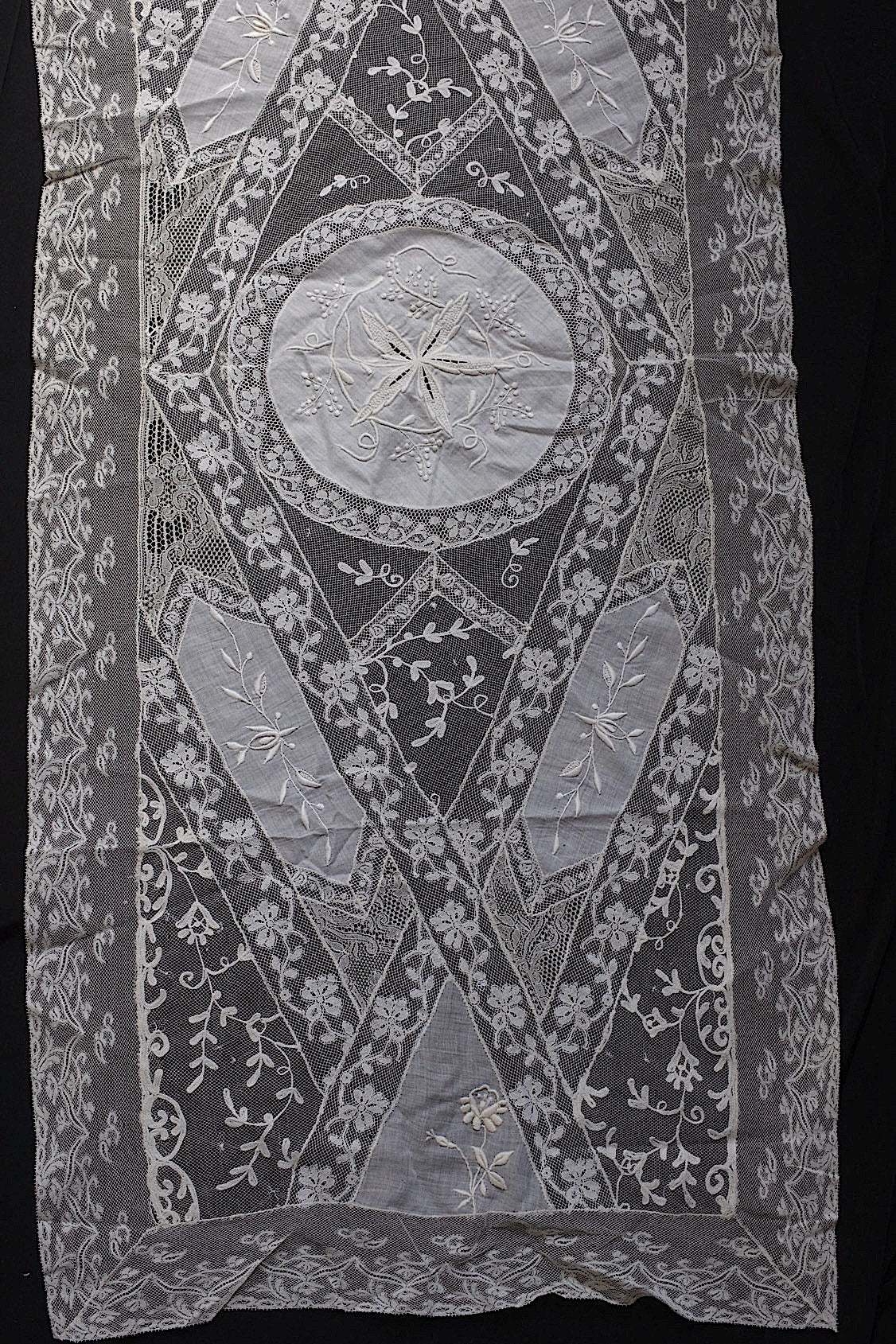 Antique lace dentelle antique lace embroidered cloth