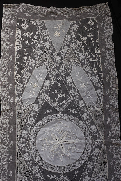 Antique lace dentelle antique lace embroidered cloth