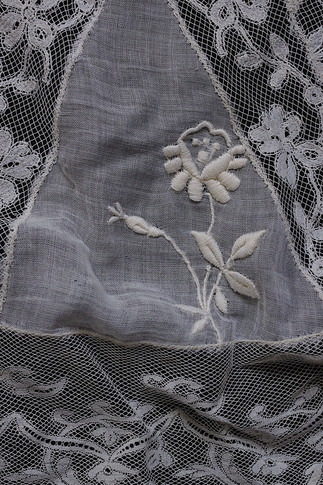 Antique lace dentelle antique lace embroidered cloth