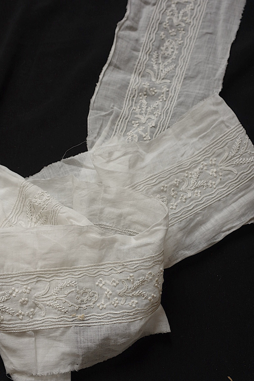 アンティークレース dentelle antique lace 刺繍ハギレ