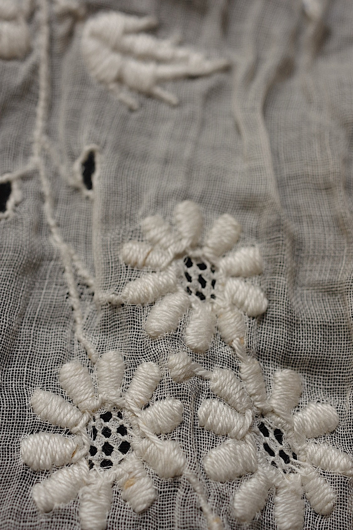 アンティークレース dentelle antique lace 刺繍ハギレ