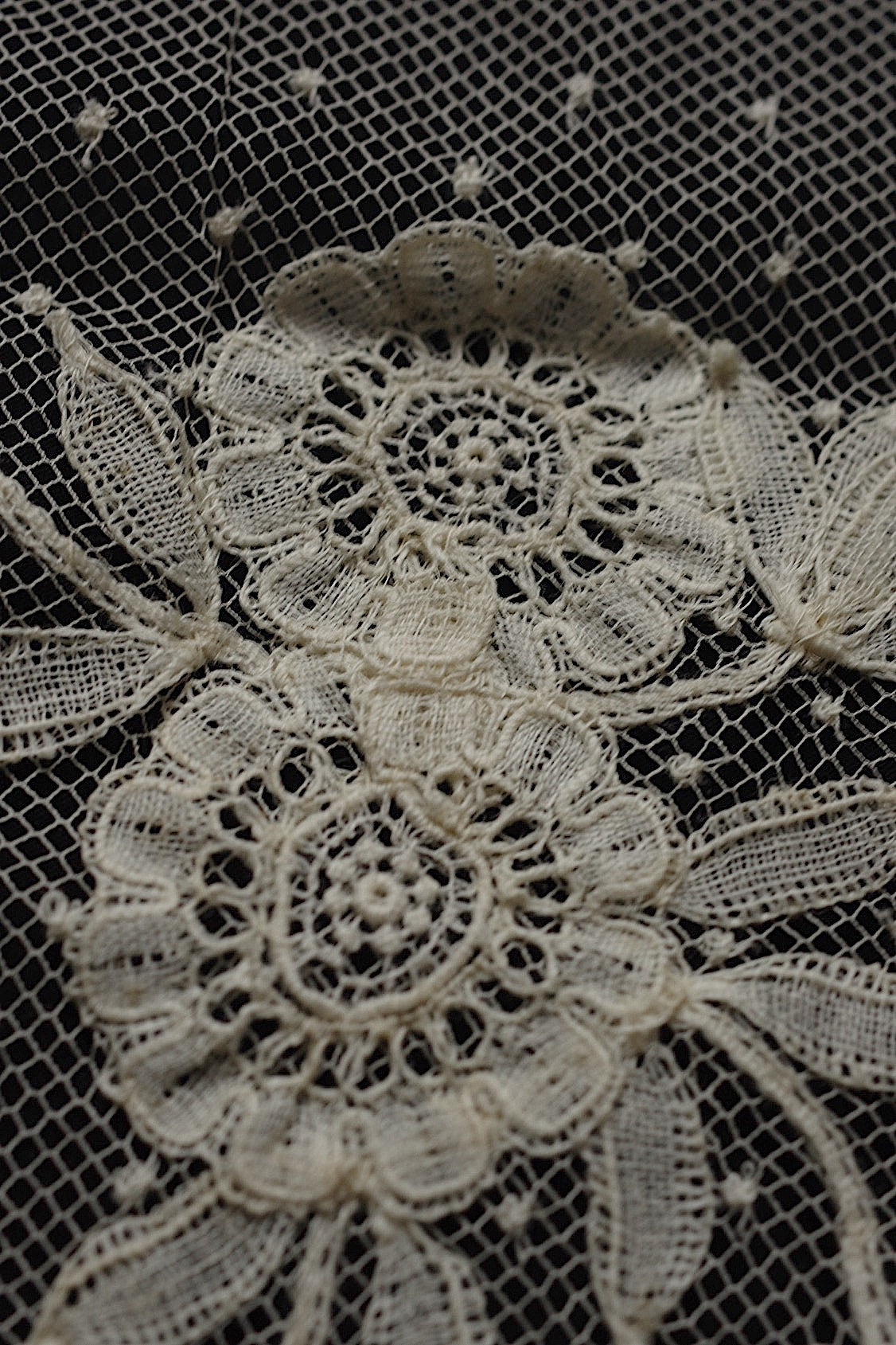 アンティークレース dentelle antique lace チュールハギレ