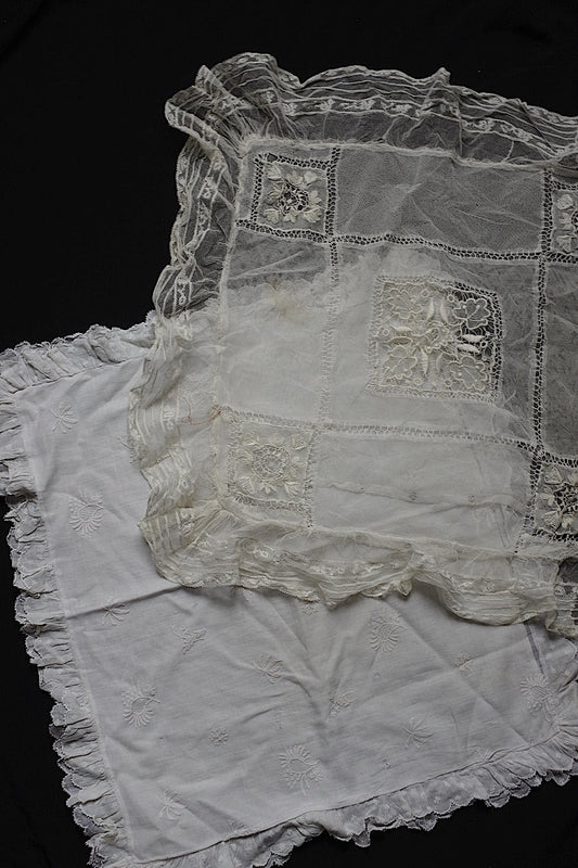 Antique lace dentelle antique lace cushion cover (2 types)