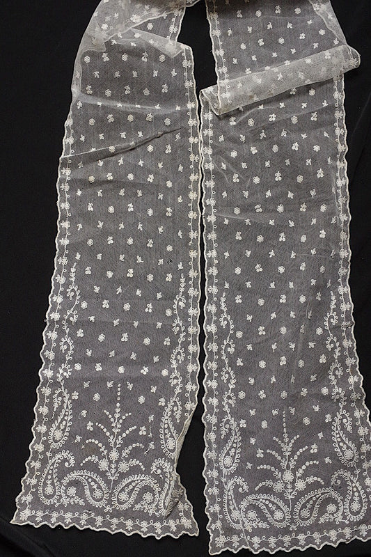 Antique lace dentelle antique lace 2 types of lappets