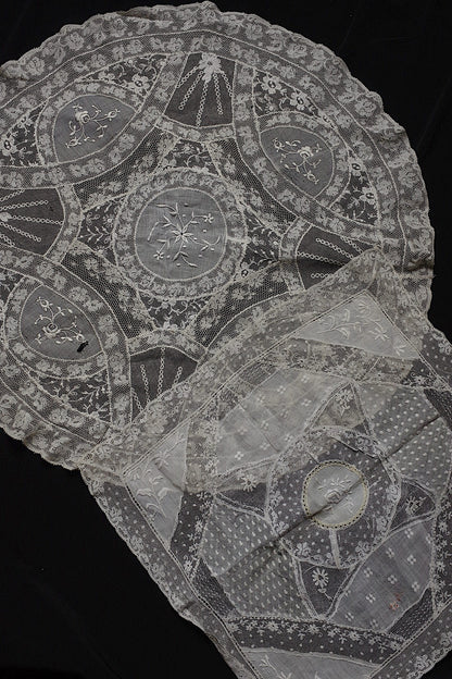 Antique lace dentelle antique lace doily 2 types