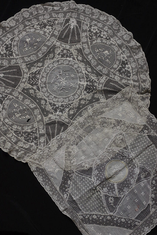Antique lace dentelle antique lace doily 2 types
