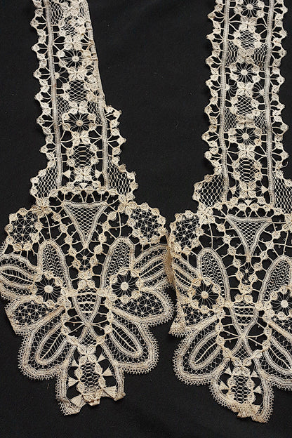 Antique lace dentelle antique lace salvaged items + lappets