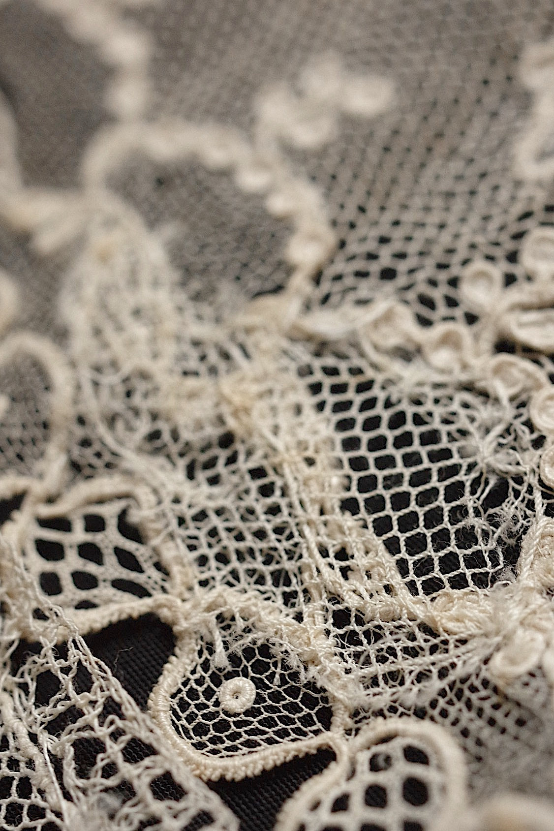 アンティークレース dentelle antique lace　アランソンハギレなど