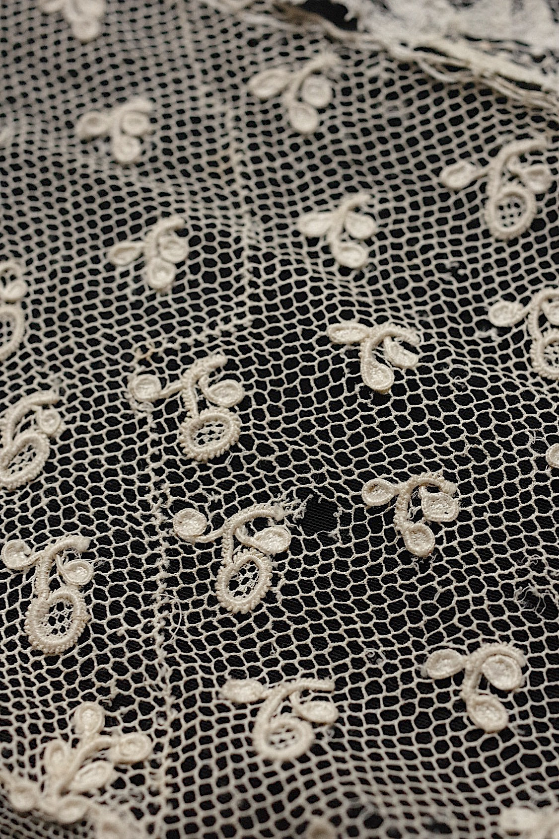 アンティークレース dentelle antique lace　アランソンハギレなど