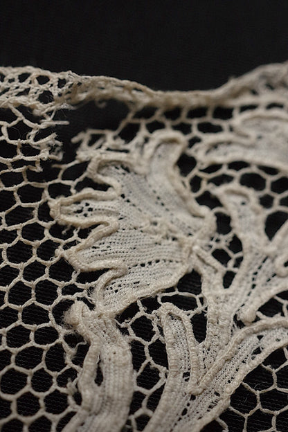 Antique lace, dentelle antique lace, 3 types including Italian lace