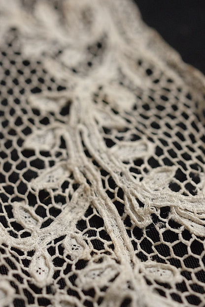 Antique lace, dentelle antique lace, 3 types including Italian lace