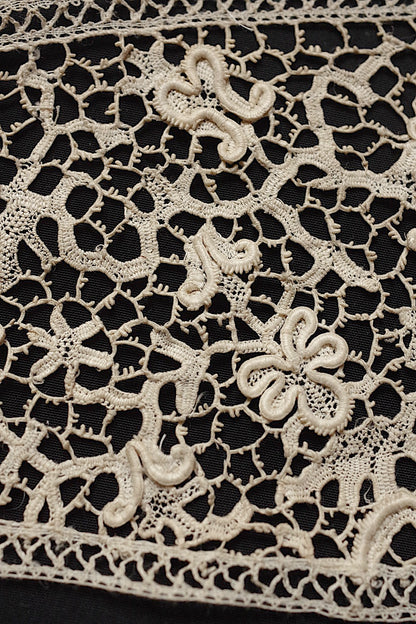 Antique lace, dentelle antique lace, 3 types including Italian lace