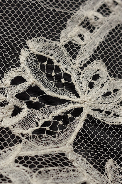 アンティークレース dentelle antique lace　アプリカッションアングレテール190cm