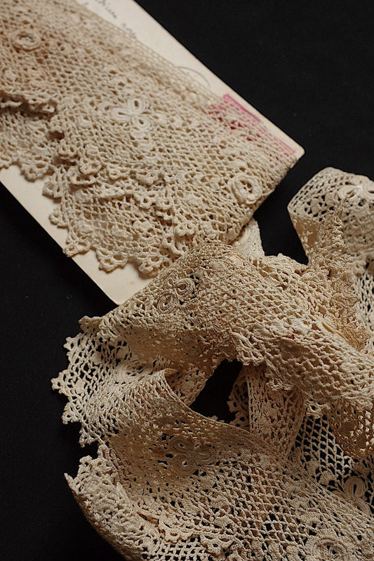 アンティークレース dentelle antique lace　クロシェ　313cm