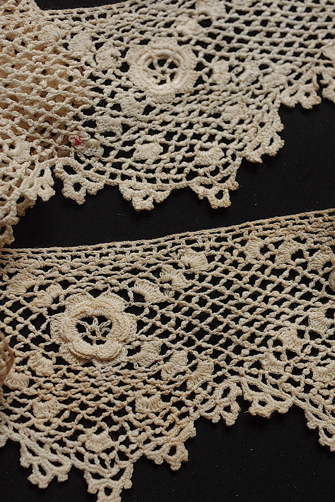 Antique lace dentelle antique lace crochet 313cm