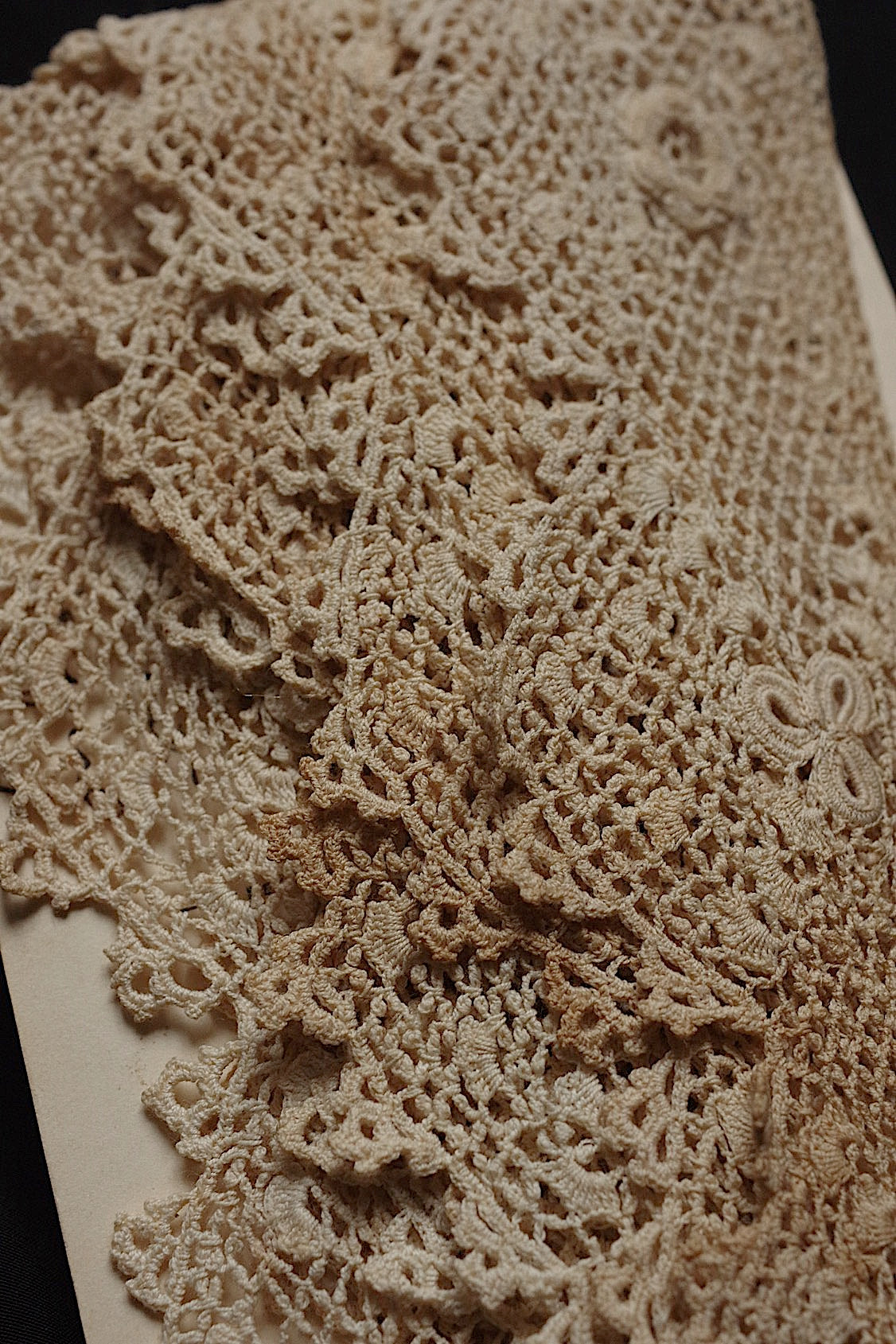 Antique lace dentelle antique lace crochet 313cm