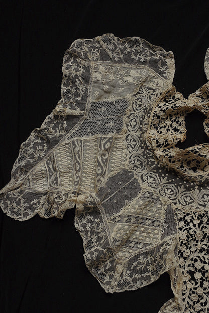 Antique lace dentelle antique lace neck