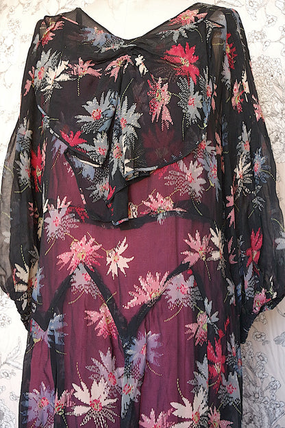 Antique dress vêtement antique chiffon