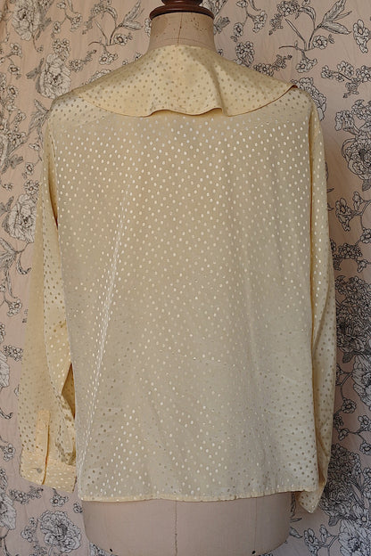 ヴィンテージブラウス vêtement vintage cacharel フリル襟