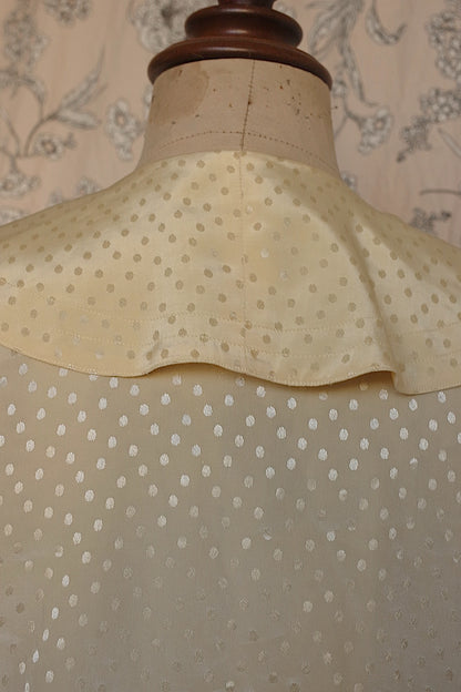 ヴィンテージブラウス vêtement vintage cacharel フリル襟