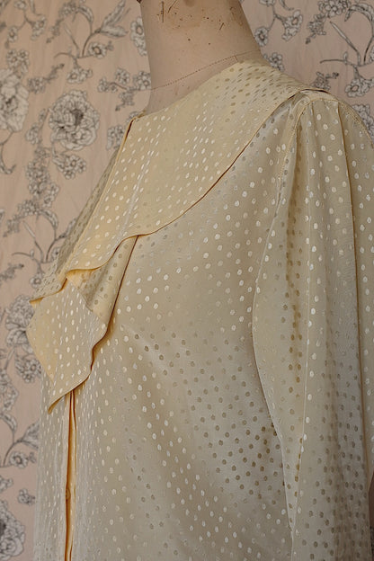 ヴィンテージブラウス vêtement vintage cacharel フリル襟