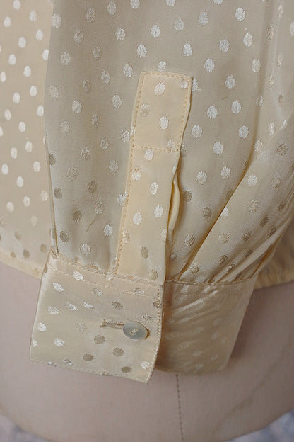 ヴィンテージブラウス vêtement vintage cacharel フリル襟