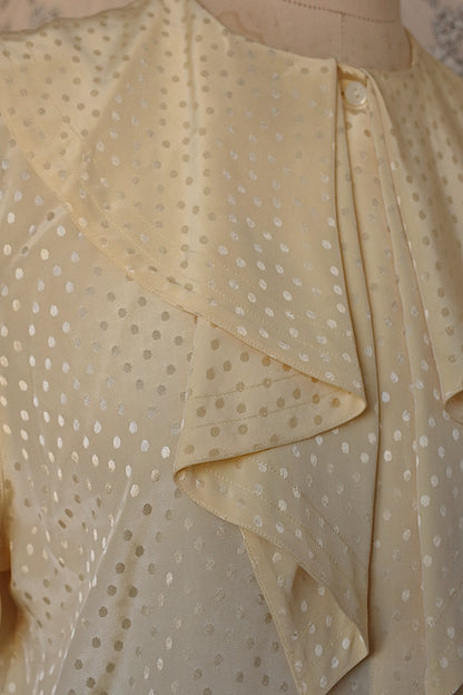 ヴィンテージブラウス vêtement vintage cacharel フリル襟