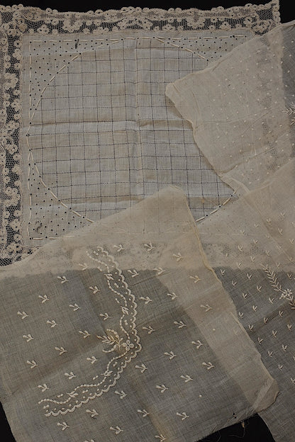 アンティークレース　dentelle ancienne 刺繍ハギレ