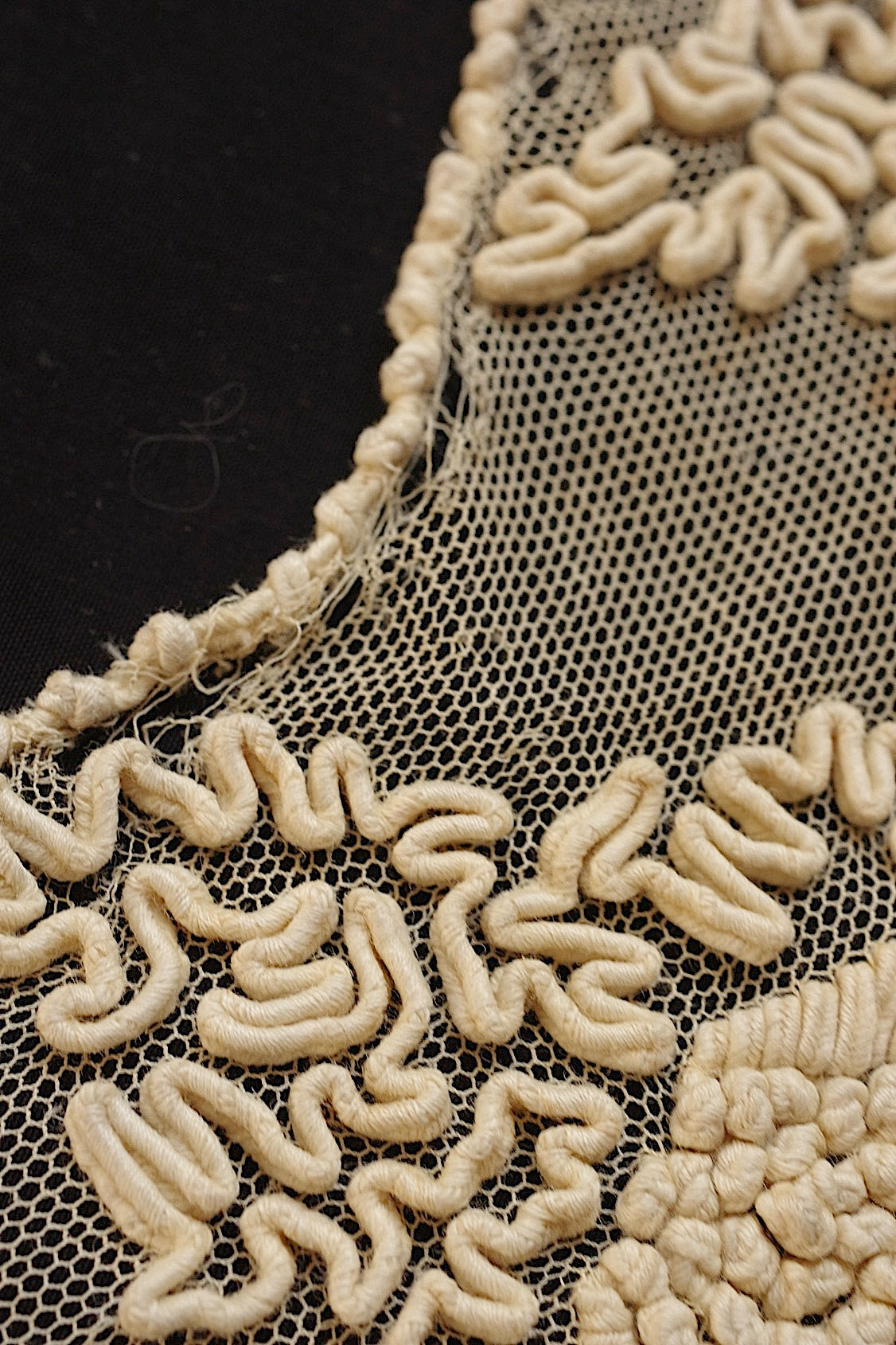 アンティークレース　dentelle ancienne ボネ、襟