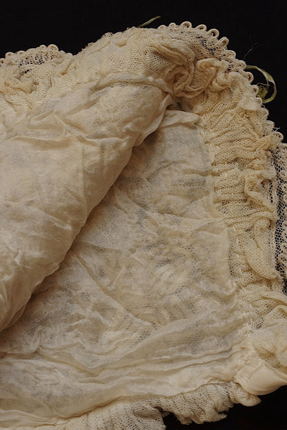 アンティークレース　dentelle ancienne ボネ、襟