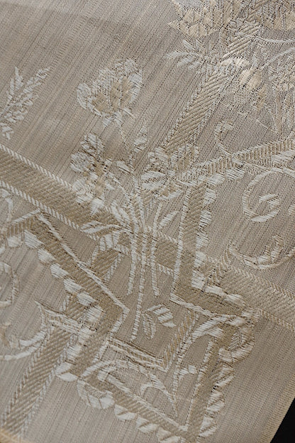 アンティークレース　dentelle ancienne シルク生地