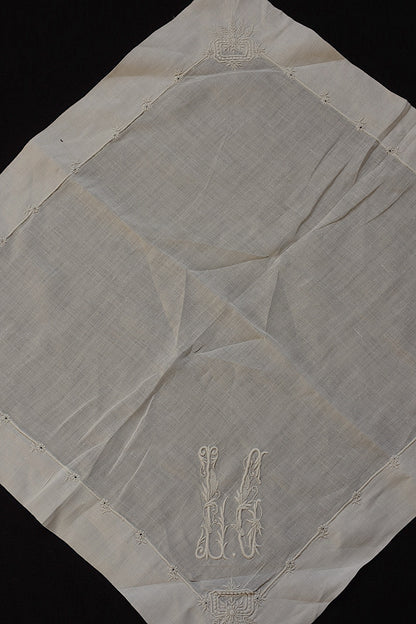 アンティークレース　dentelle ancienne ハンカチ３種