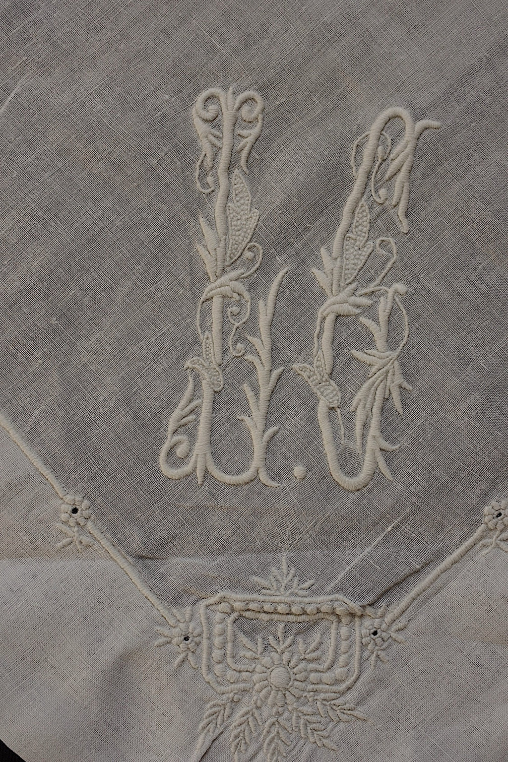 アンティークレース　dentelle ancienne ハンカチ３種