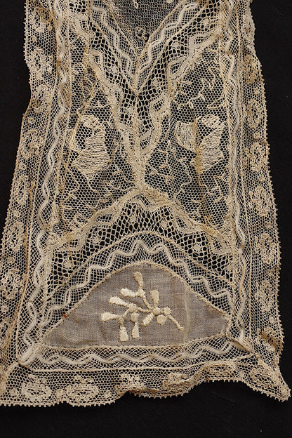 アンティークレース　dentelle ancienne 　ハギレ２種