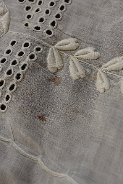 アンティークレース　dentelle ancienne 　刺繍生地