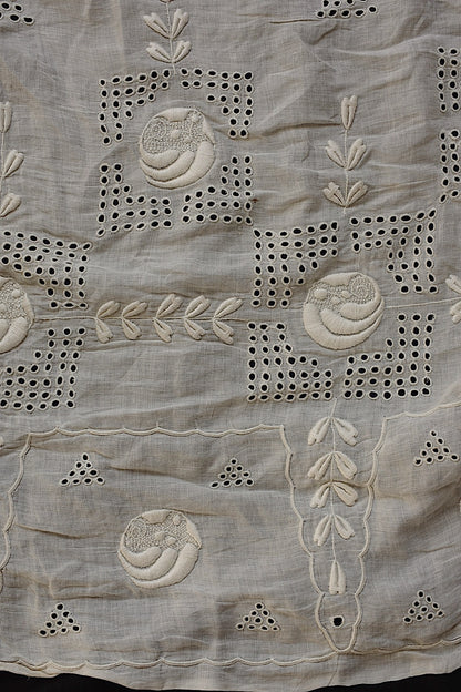 アンティークレース　dentelle ancienne 　刺繍生地