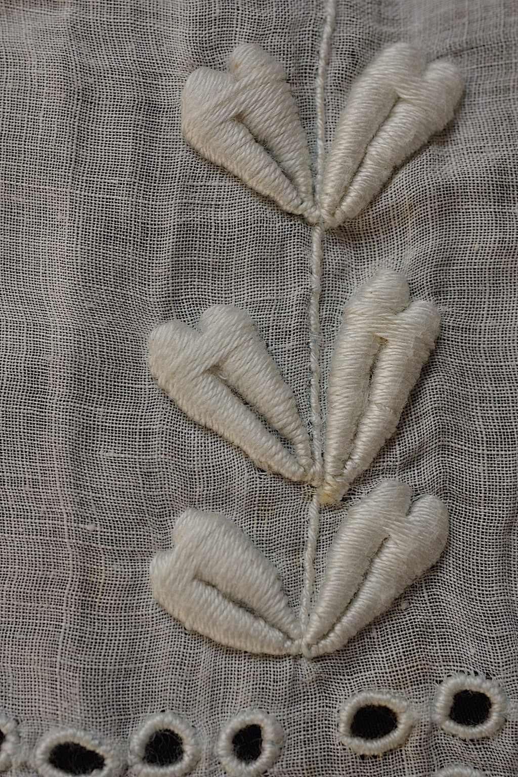 アンティークレース　dentelle ancienne 　刺繍生地