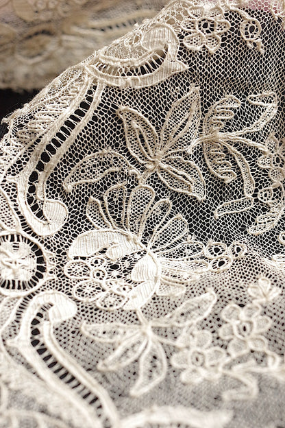 アンティークレース　dentelle ancienne 132cm+140cm