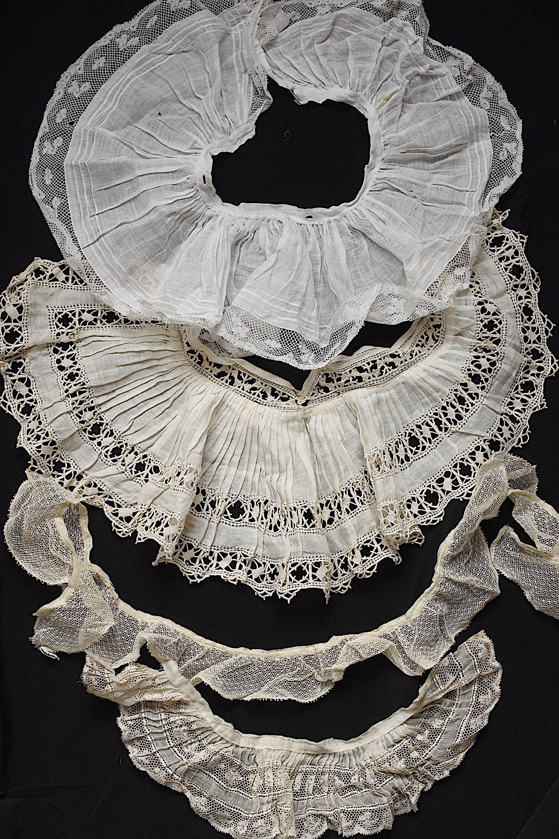 アンティークレース　dentelle ancienne プリーツレース