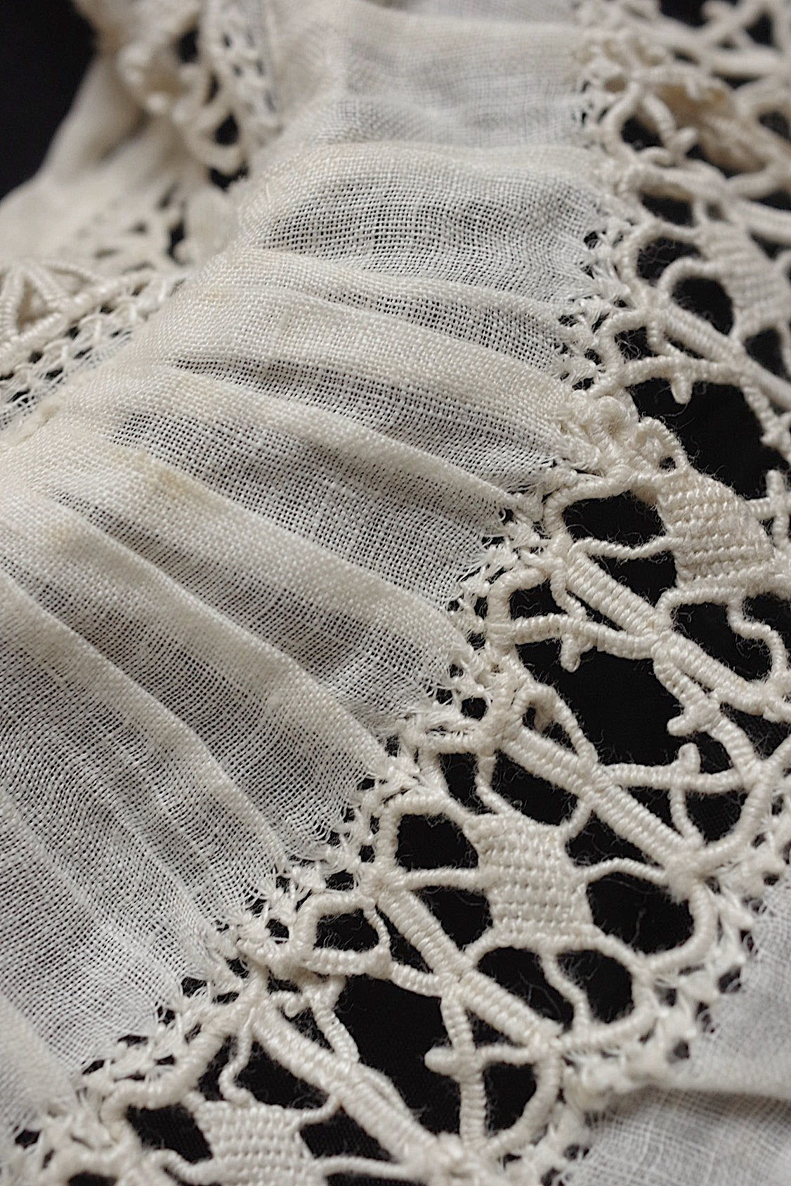 アンティークレース　dentelle ancienne プリーツレース