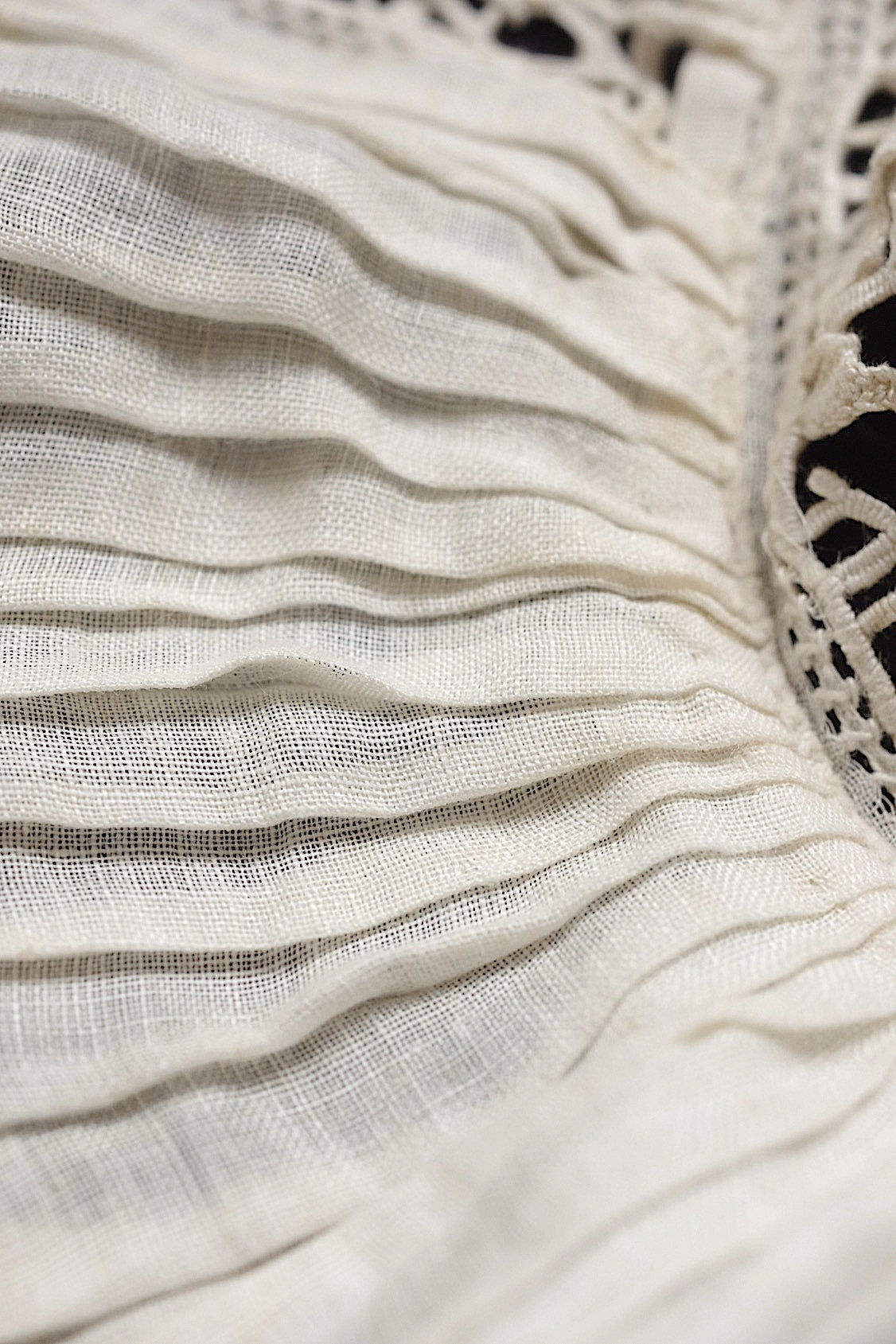 アンティークレース　dentelle ancienne プリーツレース