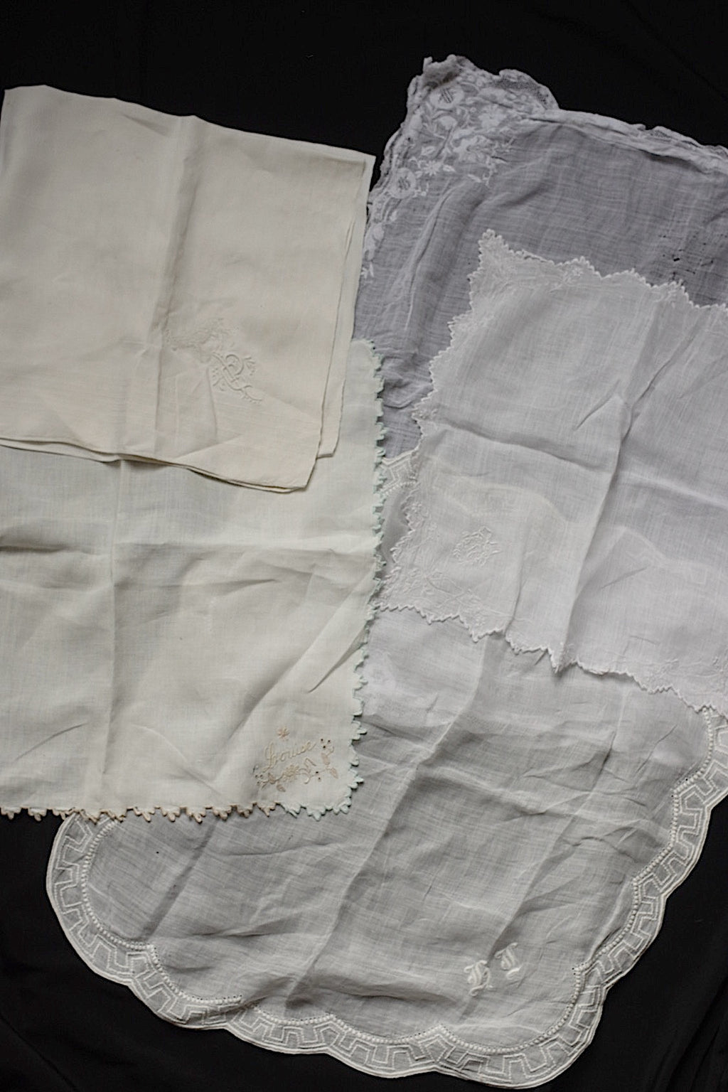 アンティークレース　dentelle ancienne ハンカチ素材用