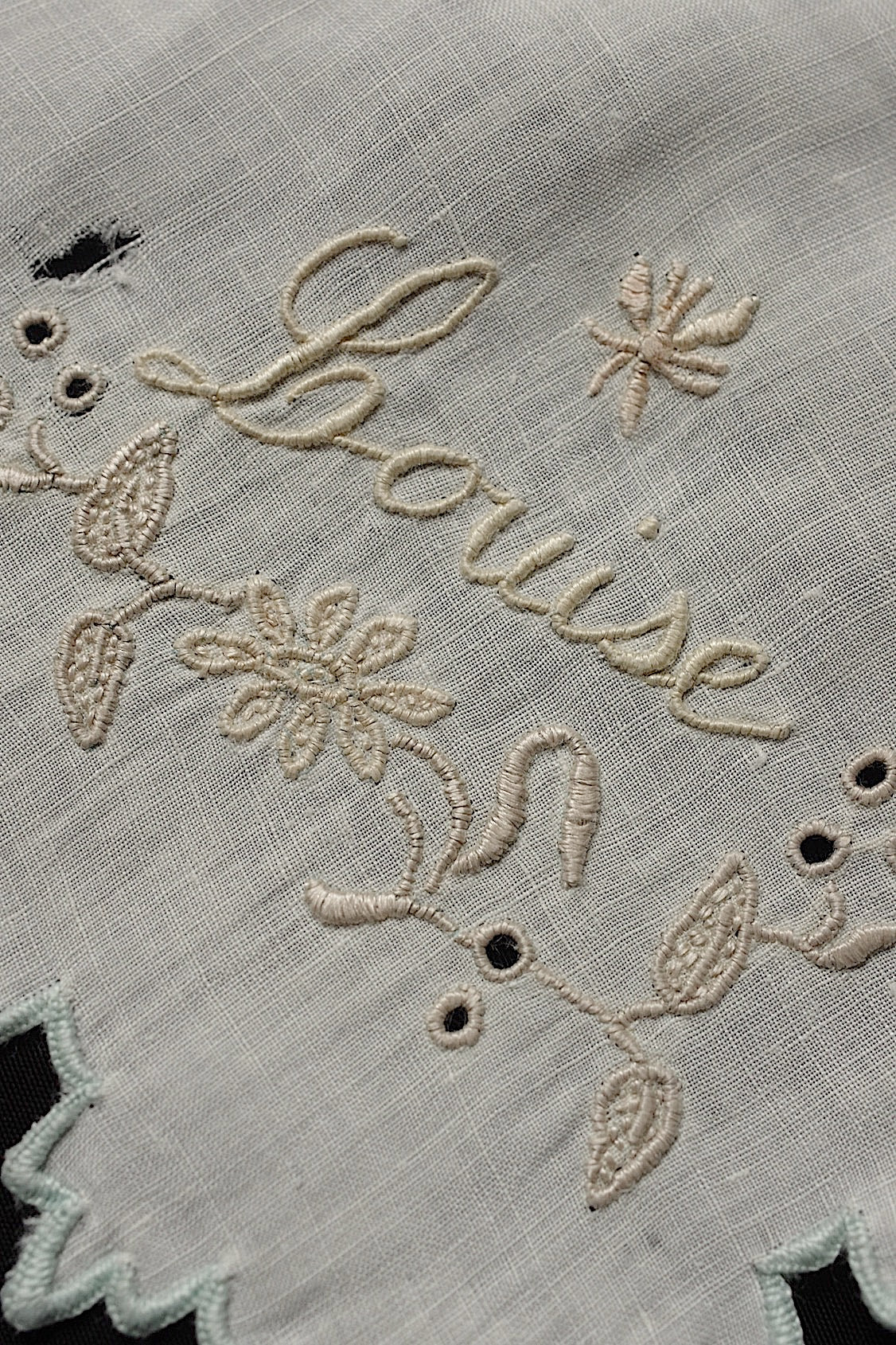 アンティークレース　dentelle ancienne ハンカチ素材用