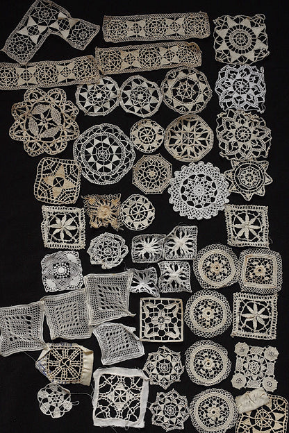 アンティークレース　dentelle ancienne　モチーフ45個