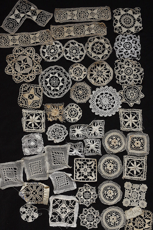 アンティークレース　dentelle ancienne　モチーフ45個