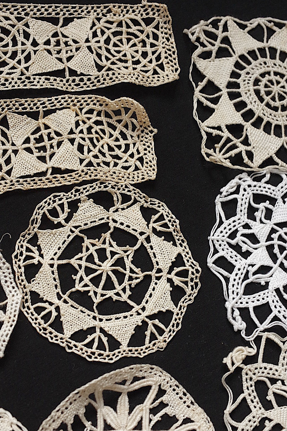 アンティークレース　dentelle ancienne　モチーフ45個