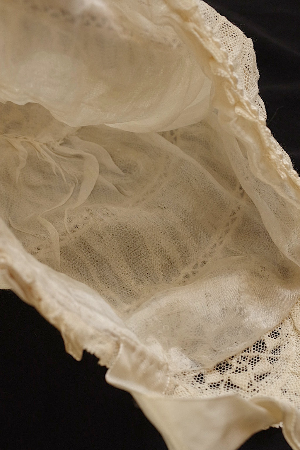 アンティークレース　dentelle ancinne ボネlot