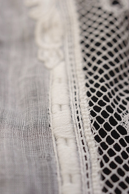 アンティークレース　dentelle ancinne 刺繍ハンカチ素材用