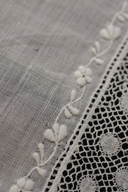 アンティークレース　dentelle ancinne 刺繍ハンカチ素材用